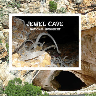 Gipsbloemen, Jewel Cave National Monument, SD Briefkaart