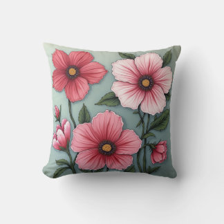 Gipsbloemen kussen kussen