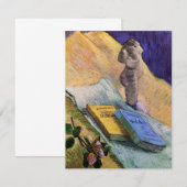 Gipsen beeldje Roos en romans Vincent van Gogh (Voorkant / Achterkant)