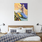 Gipsen beeldje Roos en romans Vincent van Gogh Canvas Afdruk (Insitu (Slaapkamer))