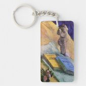 Gipsen Beeldje Roos en Romans Vincent van Gogh Sleutelhanger (Voorkant)