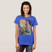Gipsen beeldje Roos en romans Vincent van Gogh T-shirt (Voorkant volledig)