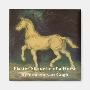 Gipsen beeldje van een paard door Vincent van Gogh Magneet