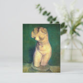 Gipsen beeldje van vrouwelijke torso door Vincent (Staand voorkant)