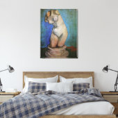 Gipsen Beeldje Vrouwelijk Torso door Vincent van G Canvas Afdruk (Insitu (Slaapkamer))