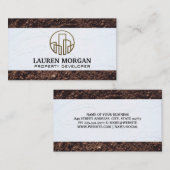 gipsmuur | grond | gebouw visitekaartje (Voorkant / Achterkant)