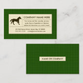 gipspaard visitekaartje (Voorkant / Achterkant)