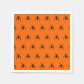 gipspinnen in neon oranje servet (Voorkant)