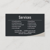 Gipsplaat Contractor Professioneel Visitekaartje (Achterkant)