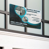 Gipsplaat Installatie Contractor Bedrijf Aanpassen Spandoek (Buitenkant Gebouw)
