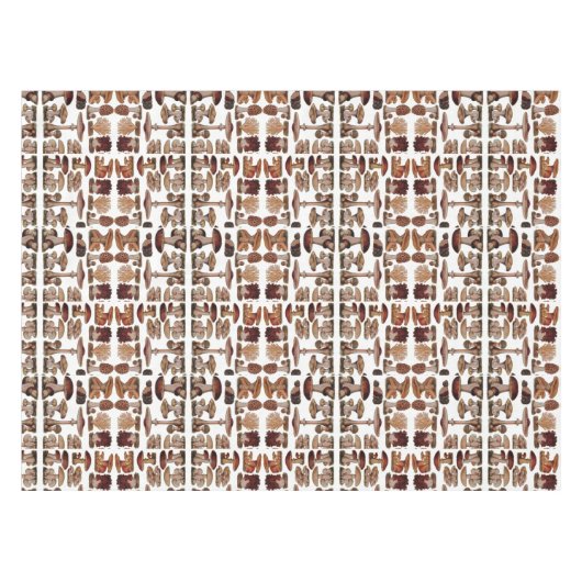 gipsplaat voor botanische druk  paddenstoelen tafelkleed (Voorkant (Horizontaal))