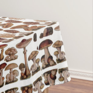gipsplaat voor botanische druk paddenstoelen tafelkleed