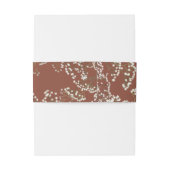 Gipsplant Terracotta Bruiloft Uitnodigingen Wikkel (Achterkant Voorbeeld)