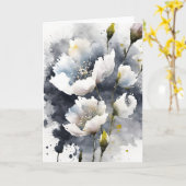 Gipsplant - Watercolor bloemen Kaart (Gele Bloem)