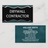 Gipsplaten Aannemer Elegante Naam Bord Visitekaartje (Voorkant / Achterkant)