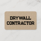 Gipsplaten Aannemer Kraft Visitekaartje (Voorkant)