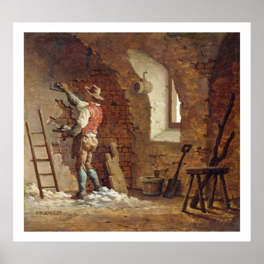 gipsplaten, c.1807 (olie op het paneel) poster (Voorkant)