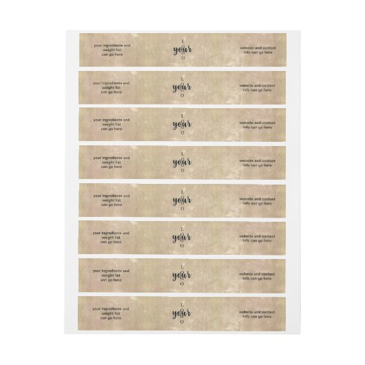  gipspreuk rond zeep-streepjesetiket (Vel)