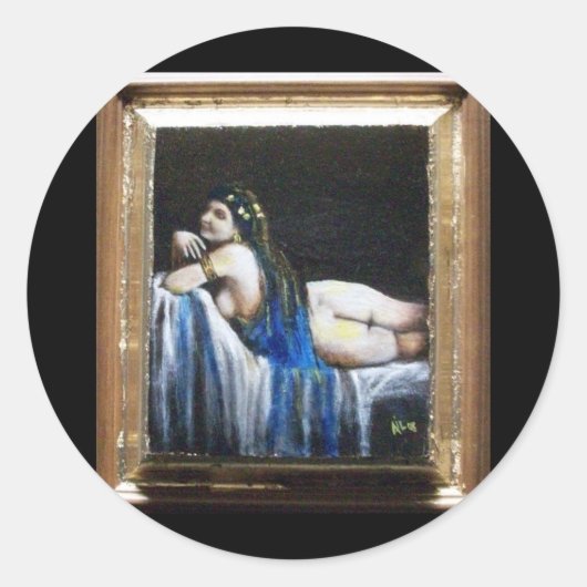 GIPSY BLUE RONDE STICKER (Voorkant)