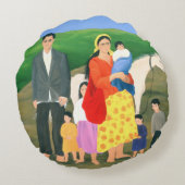 Gipsy Family 1986 Rond Kussen (Achterkant)