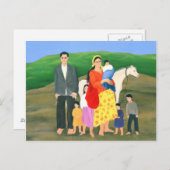 Gipsy Family Briefkaart (Voorkant / Achterkant)