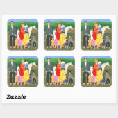 Gipsy Family Vierkante Sticker (Vel)