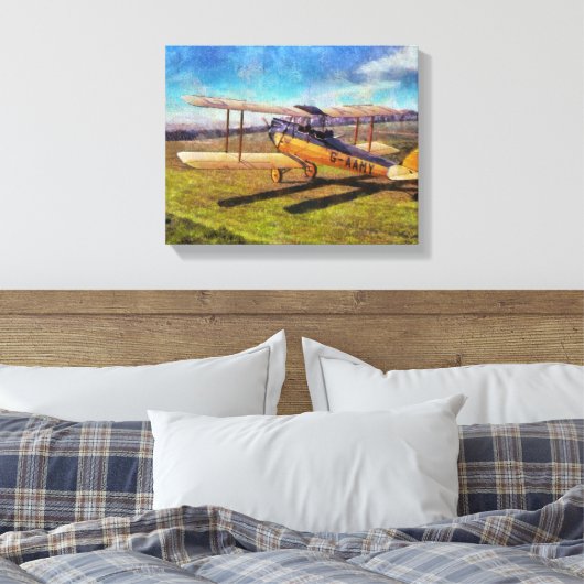 Gipsy Moth Canvas Afdruk (Insitu (Slaapkamer))