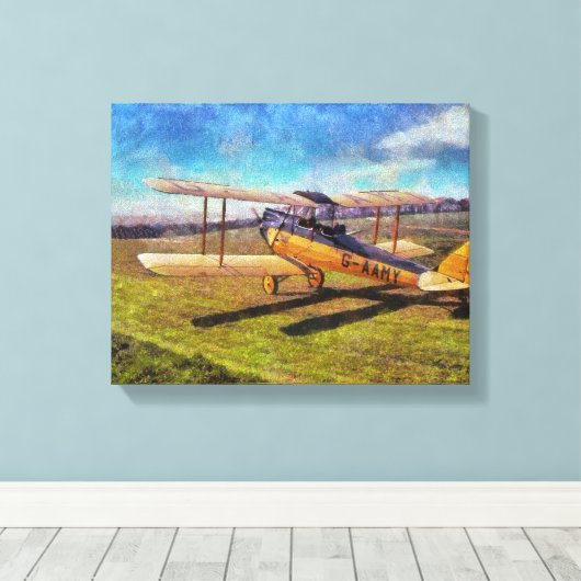 Gipsy Moth Canvas Afdruk (Insitu (Houten vloer))