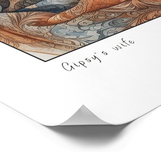 Gipsy's vrouw - Print (Hoek)