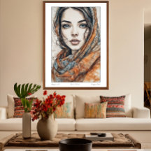 Gipsy's vrouw - Print