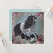 GipsyVanner1 - Wenskaart Kaart (Voorkant / Achterkant in situ)