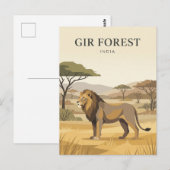 Gir Forest India Briefkaart (Voorkant / Achterkant)