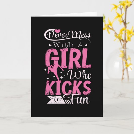 Gir Kicks for Fun Kaart (Gele Bloem)