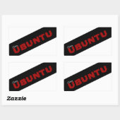 "Gira Ubuntu" Afrikaanse filosofie Rechthoekige Sticker (Vel)