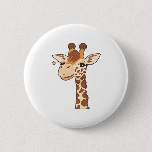 Giraaffe Essentials T-shirt Ronde Button 5,7 Cm (Voorkant)