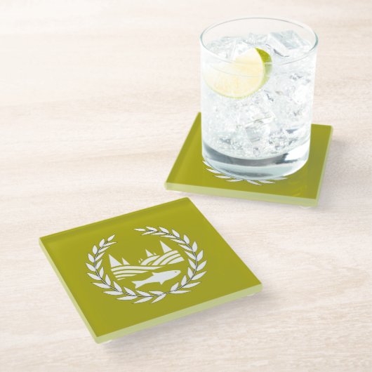 Giradan Flag - Glass Onderzetter (Schuin)