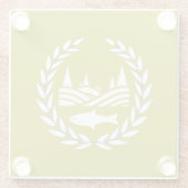 Giradan Flag - Glass Onderzetter (Achterkant)