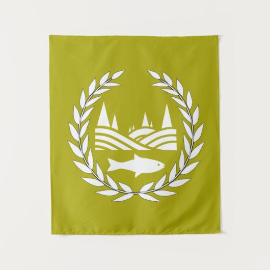 Giradan Flag - Kleine bosbouw Wandkleed (Voorkant)