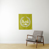 Giradan Flag - Kleine bosbouw Wandkleed (In situ)