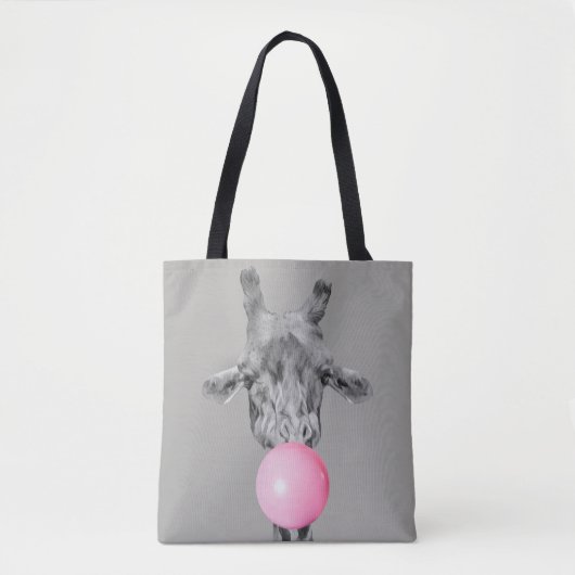 giraf bubble tote bag (Voorkant)