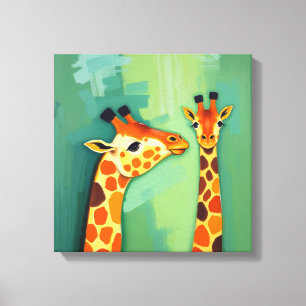 Giraf Canvas Muurkunst Afdruk