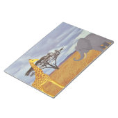 giraf en olifant in de safari notitieblok (Schuin)