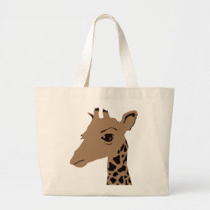 giraf grote tote bag