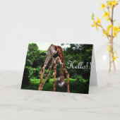 giraf Hallo Kaart (Gele Bloem)