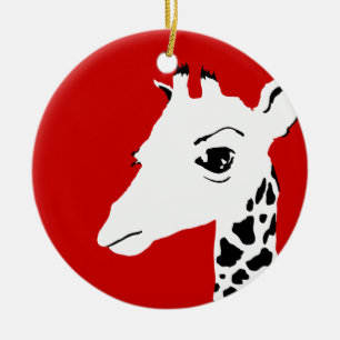 giraf keramisch ornament