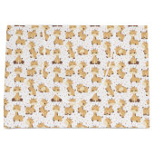 giraf-patroon met schattige titer groot cadeauzakje (Voorkant)