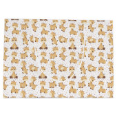 giraf-patroon met schattige titer groot cadeauzakje (Achterkant)