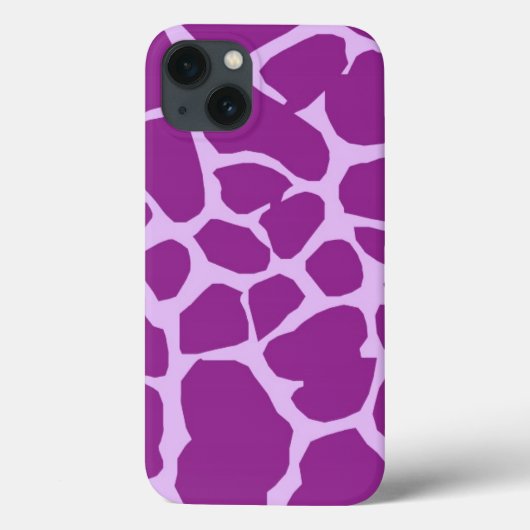 Giraf van de Paarse Giraffen van Afrika van het Case-Mate iPhone Case (Achterkant)