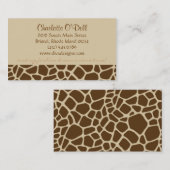 girafdruk visitekaartje (Voorkant / Achterkant)