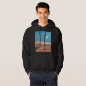 Girafe in Serengeti - Rising Moon Hoodie (Voorkant volledig)